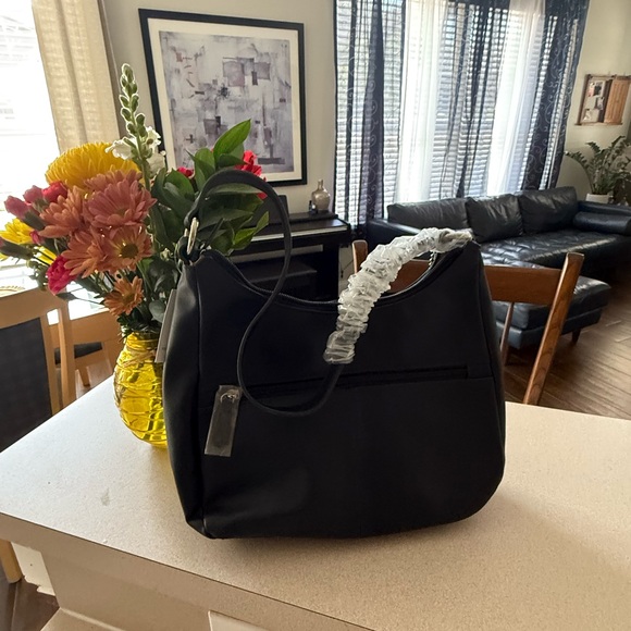 Giani Bernini Nappa Leather Hobo Bag in Navy - Picture 2 of 5